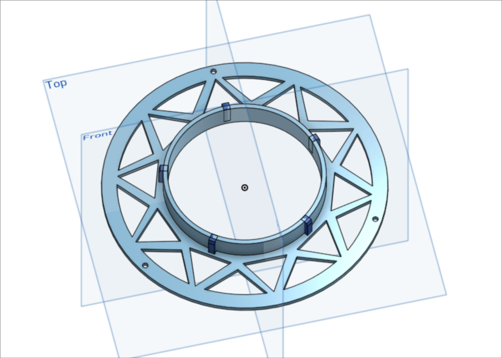 Mini filament spool for 75 mm core