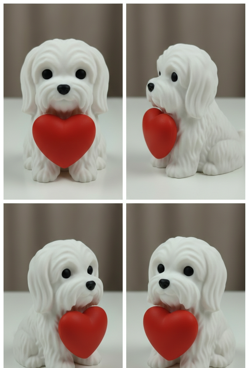 Maltese Holding Heart (Free Commercial Use)