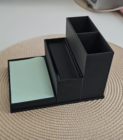 Desk organizer with a "hidden" drawer