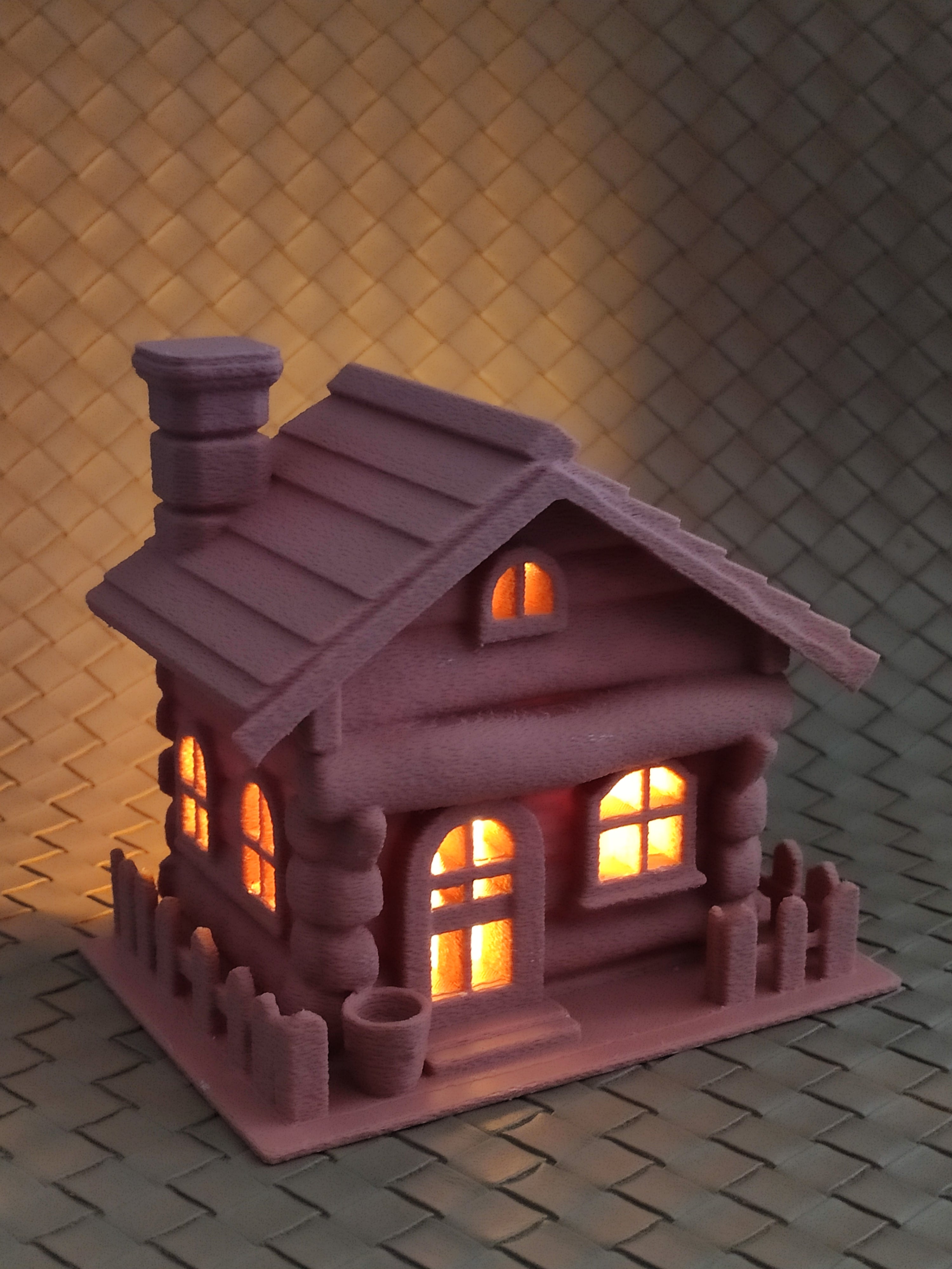 FairyTale cottage - LED tea light cover (2pcs)