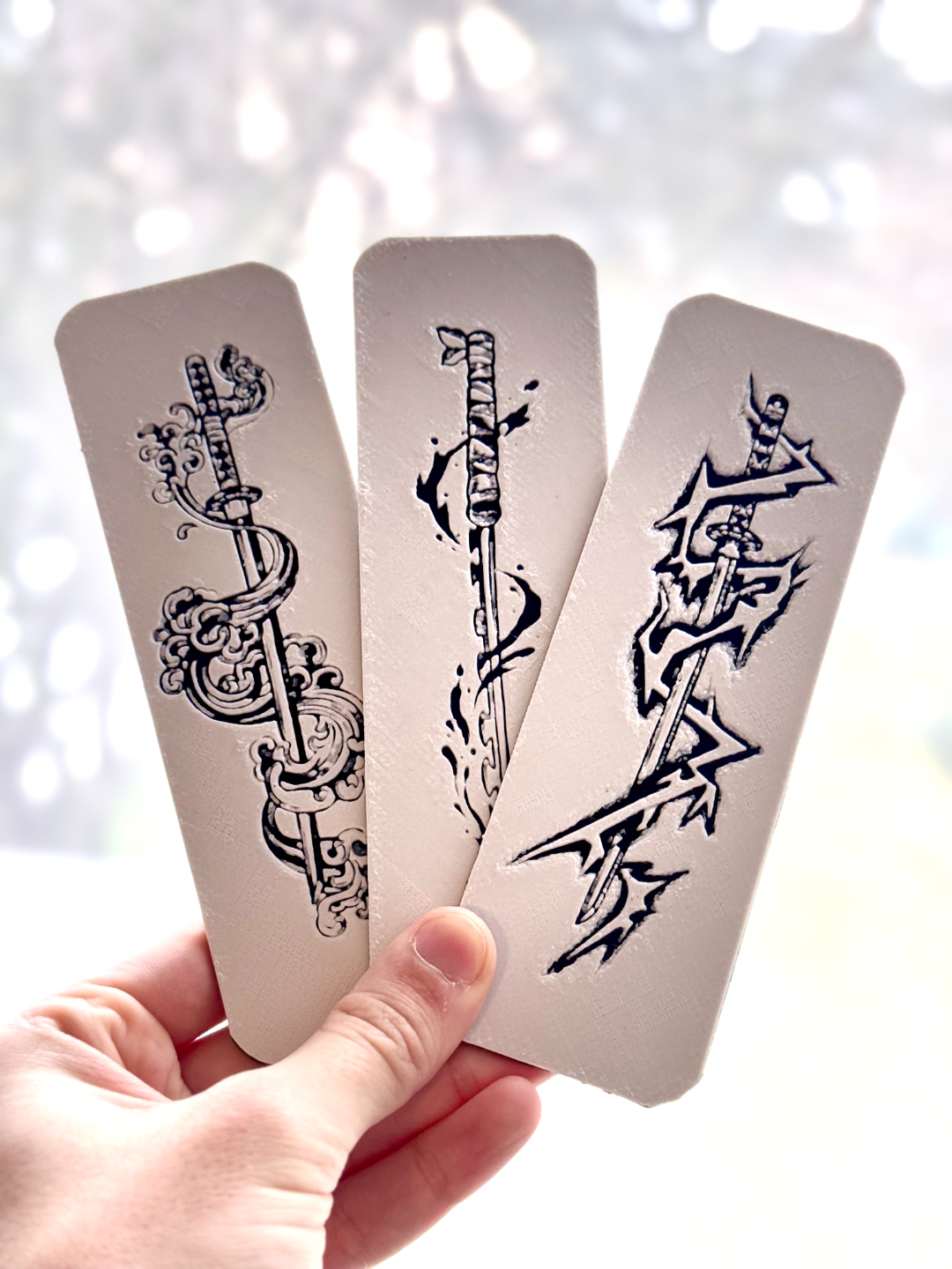 Epic Sword Bookmark Set|HueForge|Fantasy - Samurai