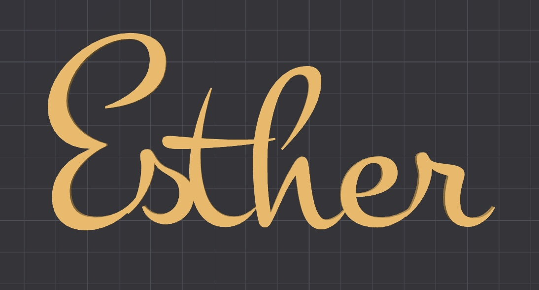 Name Plate Esther