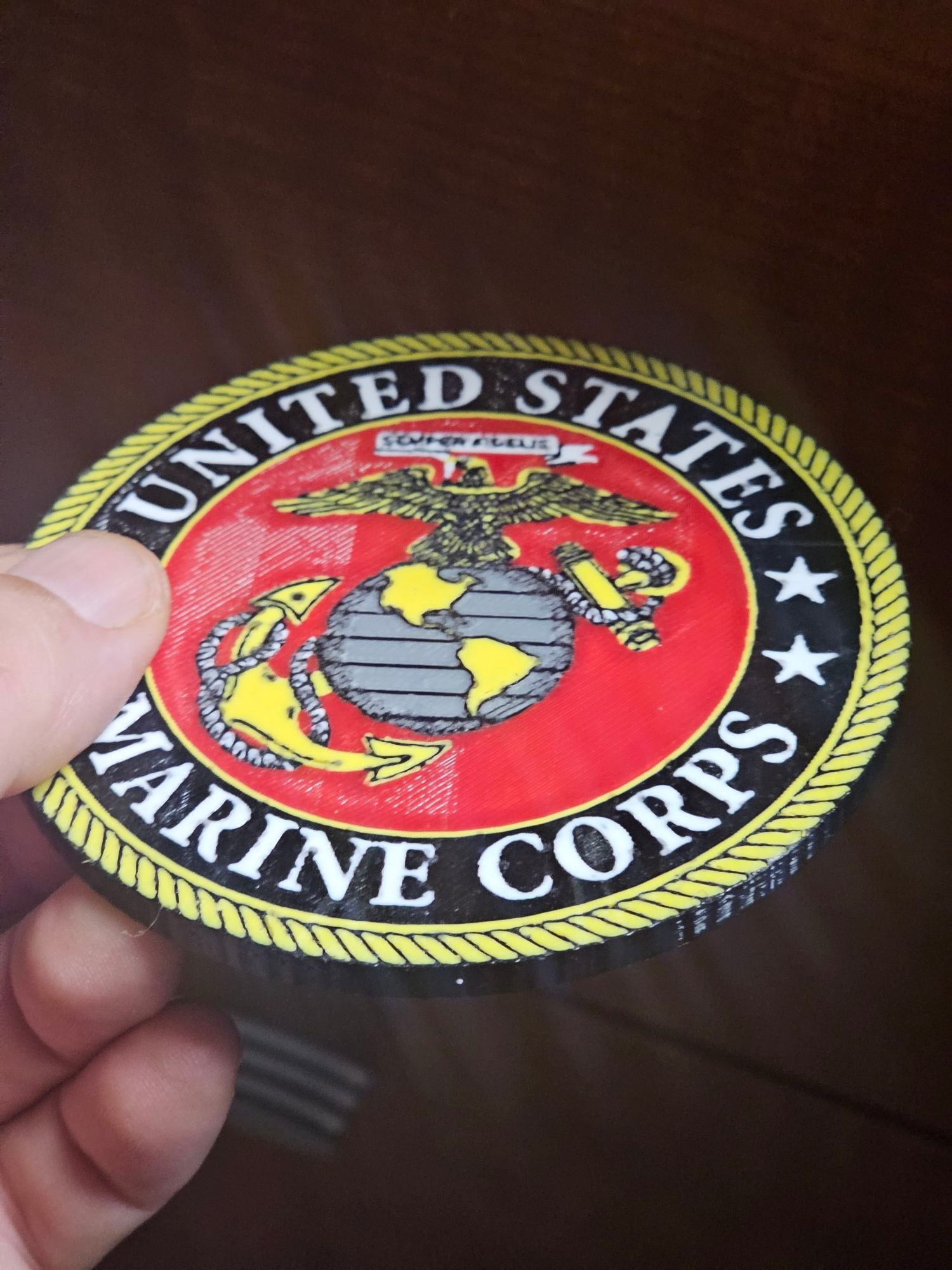 US Marines Coaster or Logo