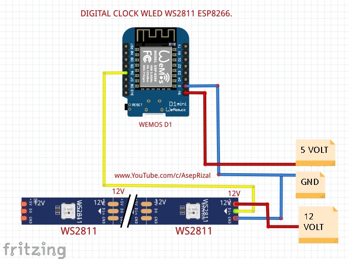 LED DiGi Uhr