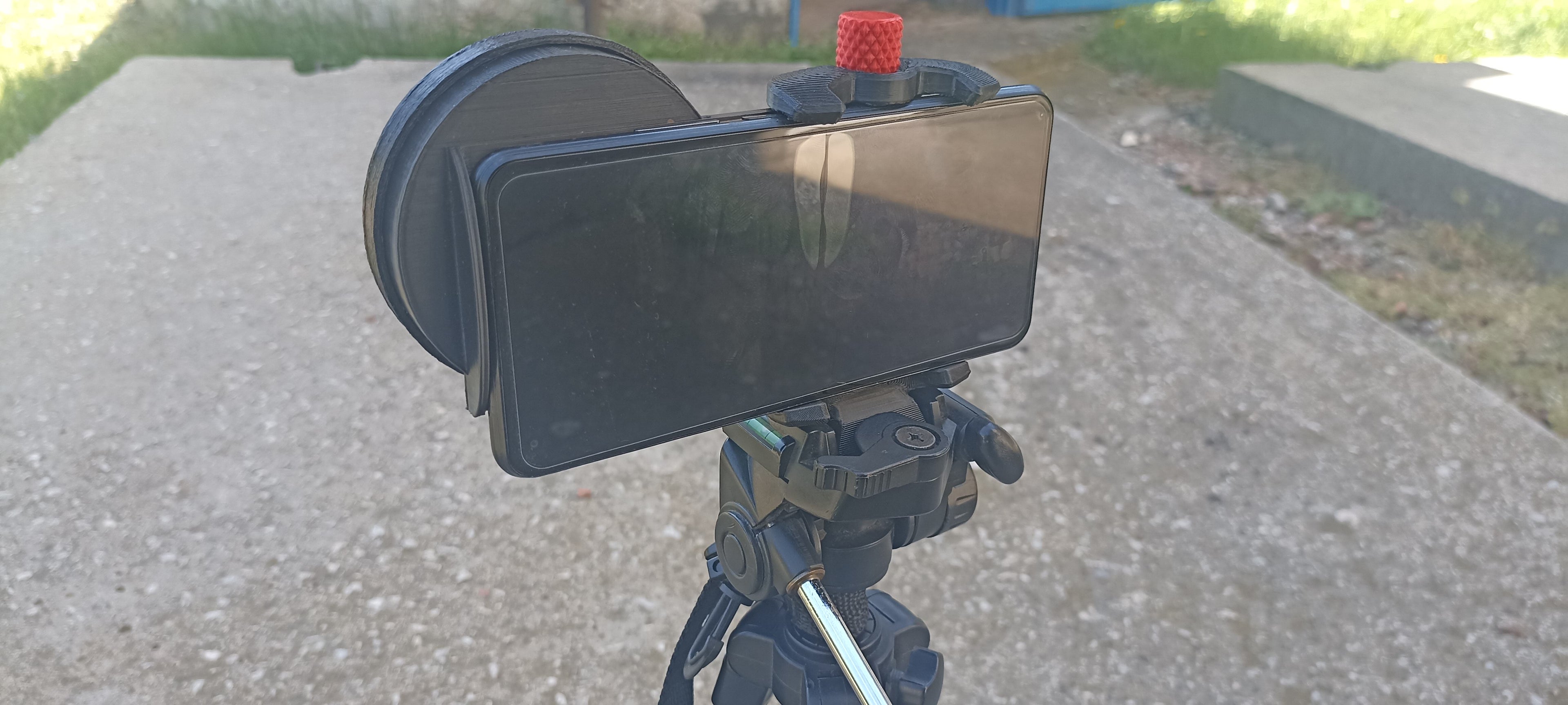 Phone tripod holder filter, stativ.