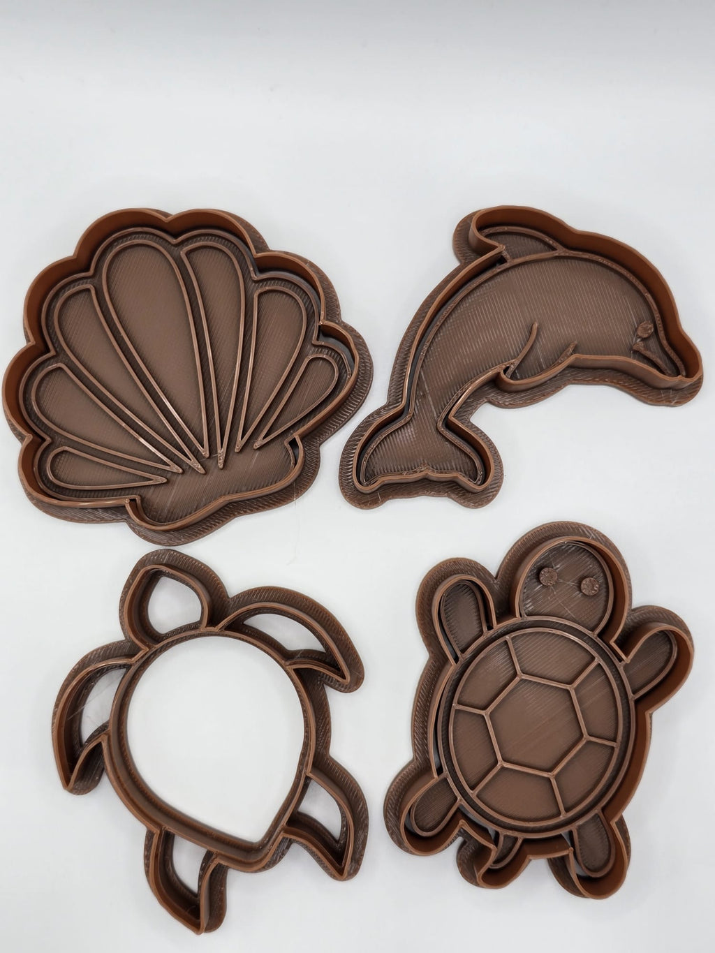 Sea Theme Cookie Cutter Playdoh Stamp