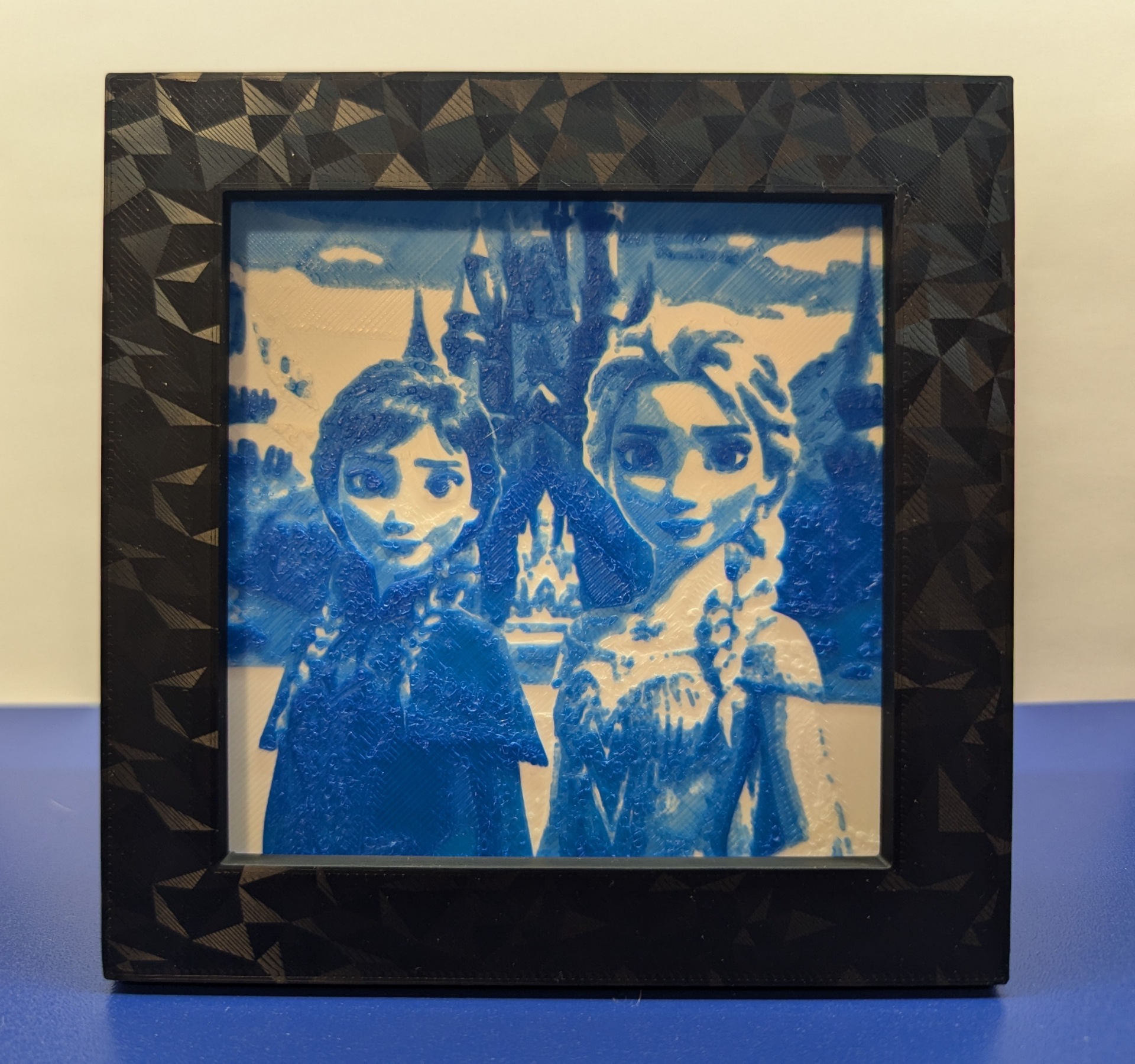 Lithopane - Frozen - Elsa and Anna Castle