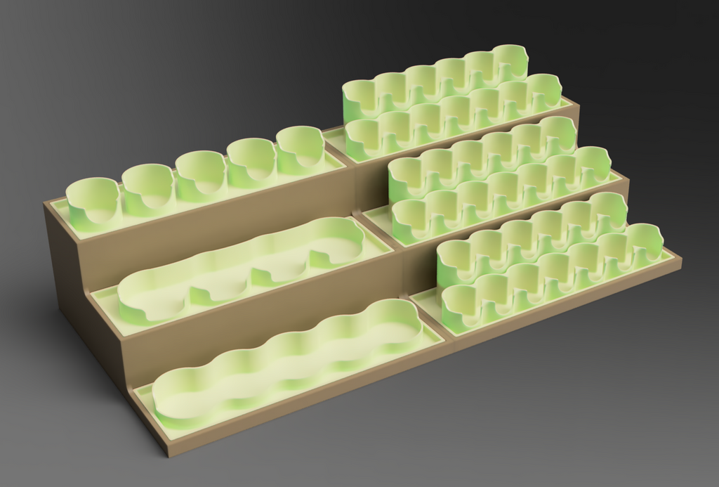 Table Top Paint Rack