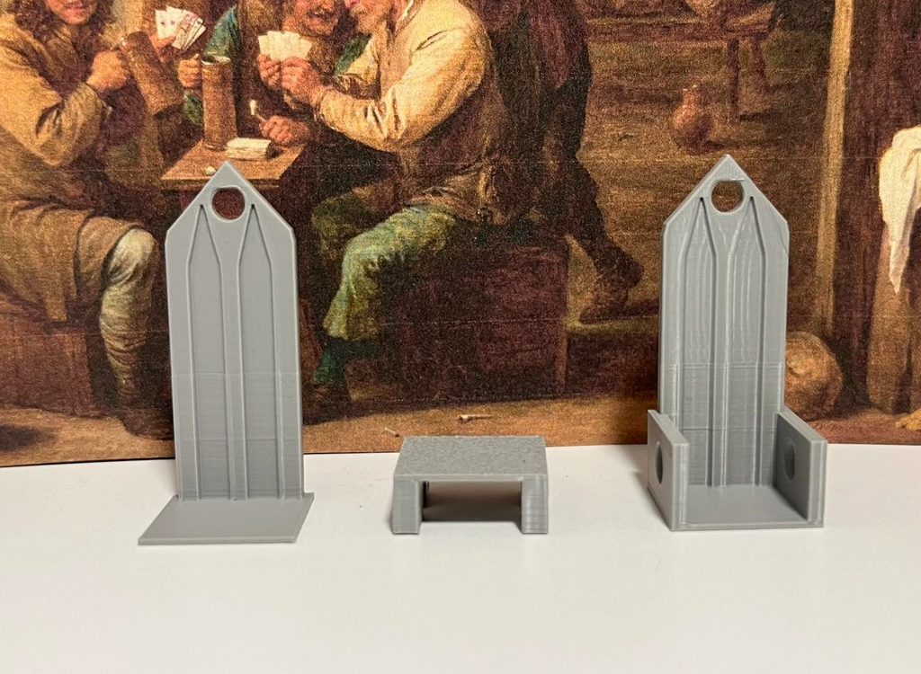 D&D Chair Set 1 - High Back, Throne, & Wood Chair