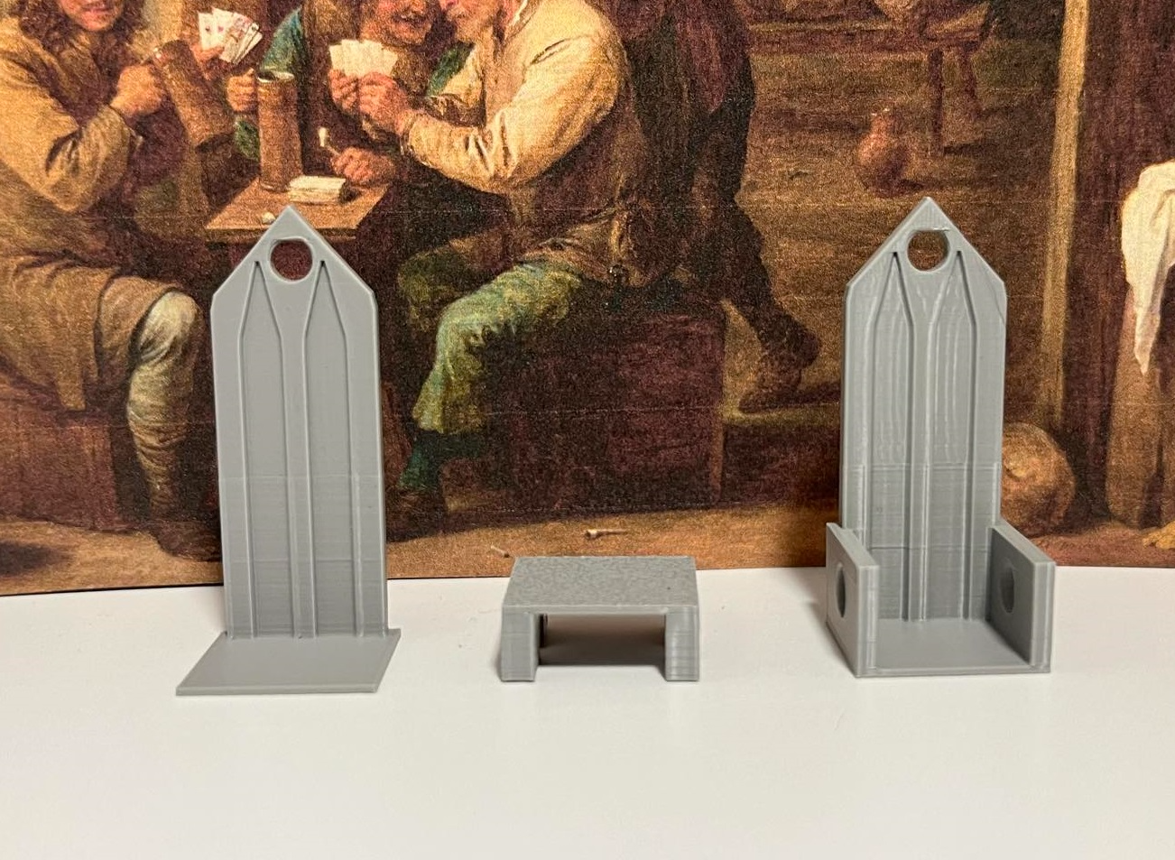 D&D Chair Set 1 - High Back, Throne, & Wood Chair