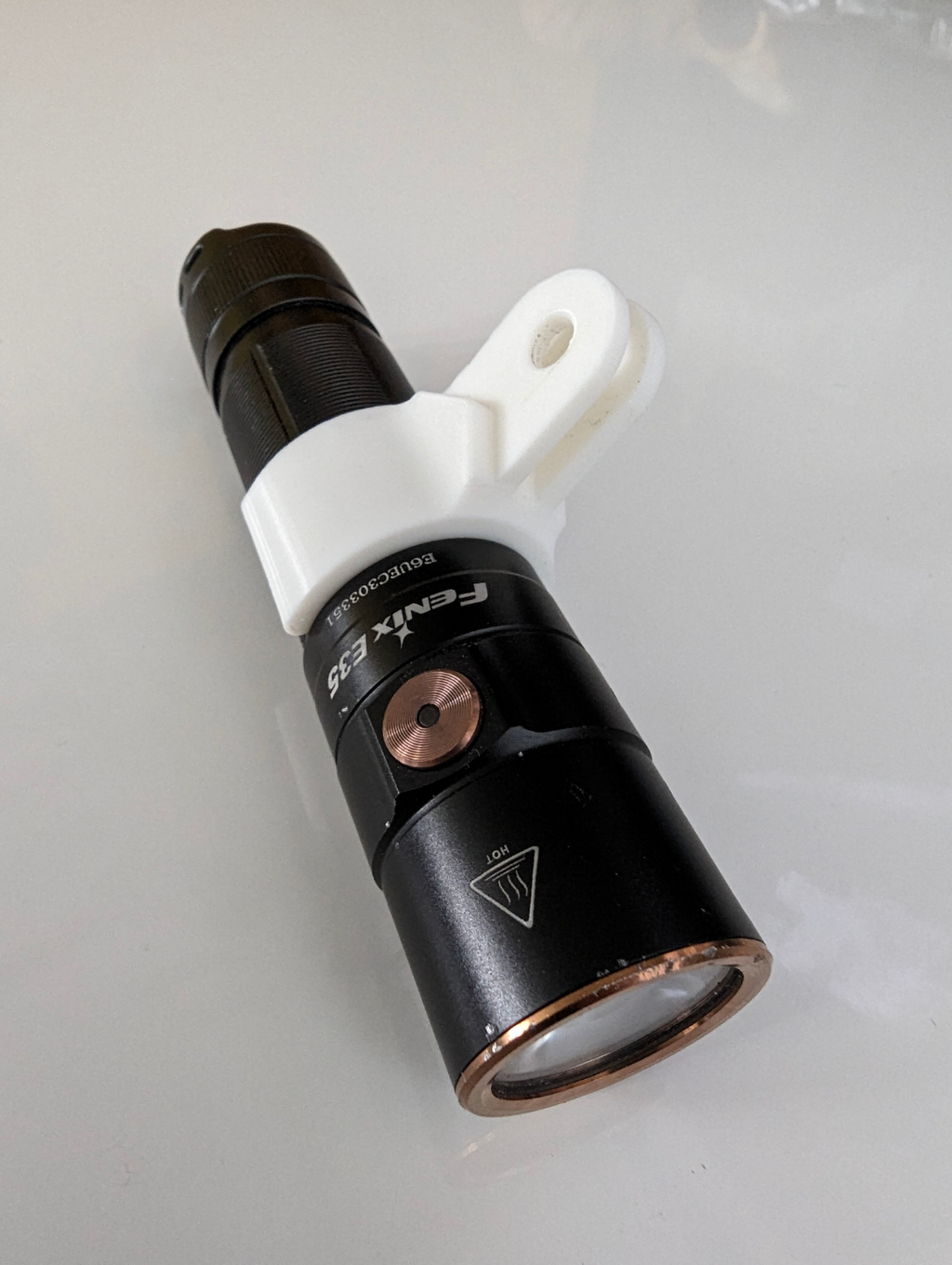 GoPro adapter for Fenix E35 flashlight