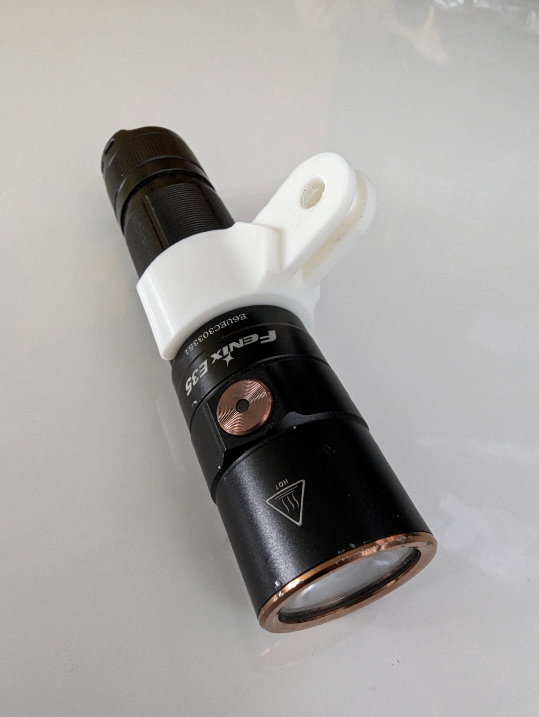 GoPro adapter for Fenix E35 flashlight