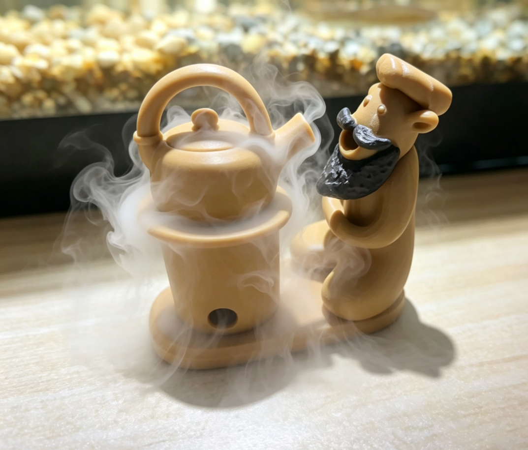 柴火炉茶壶香薰香炉香薰精品摆件创意搞笑