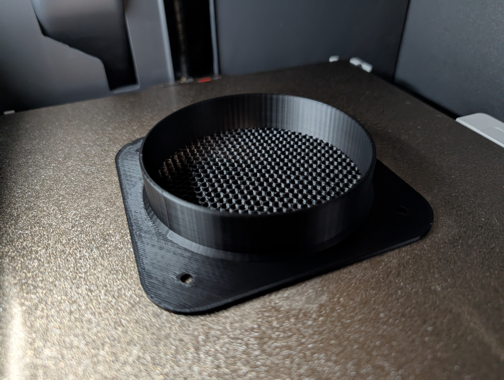 Customizable Exhaust Vent Wall Plate w/ Hex Mesh
