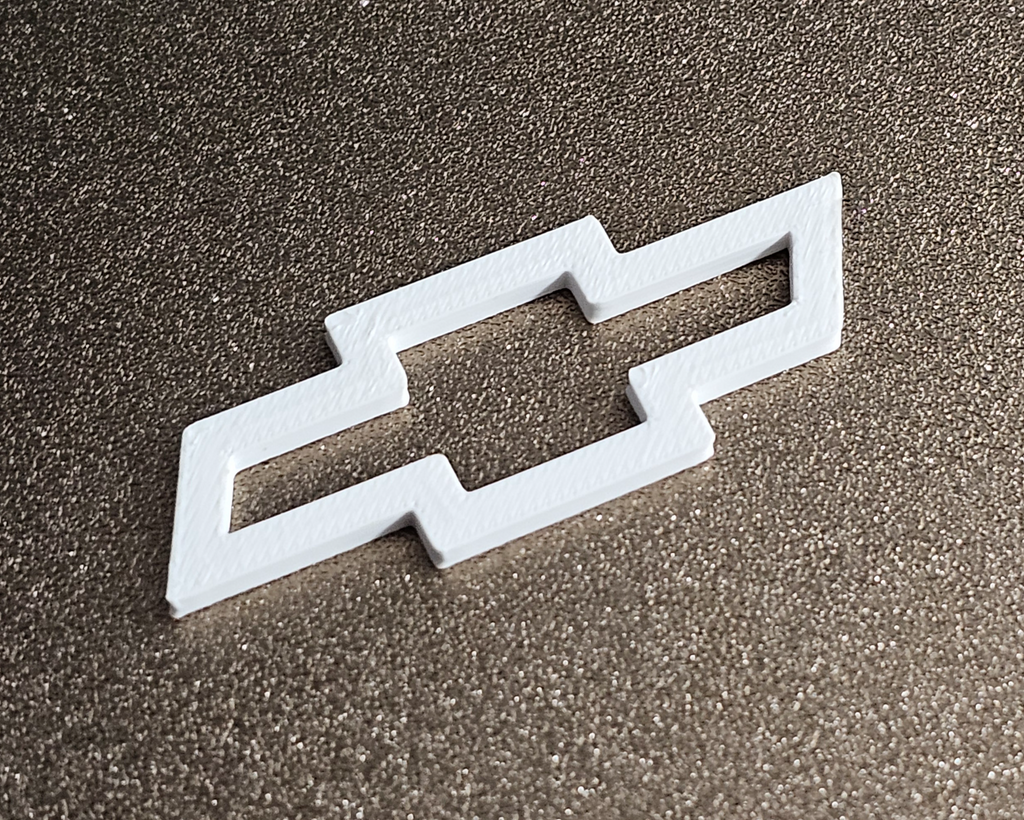 Chevrolet Bowtie Logo - 3D Printed Emblem