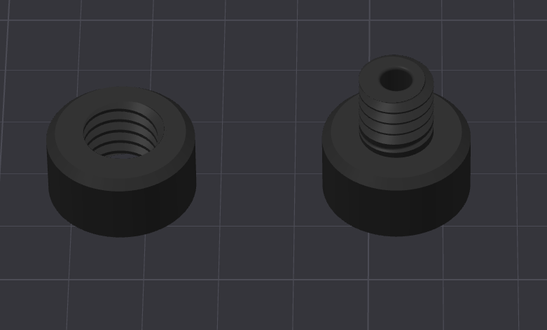 Simple PTFE tube drybox connector PNP