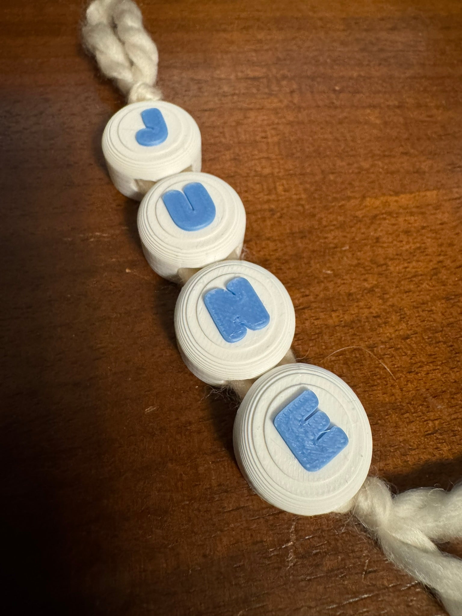 Parametric Friendship Bracelet Alphabet Beads
