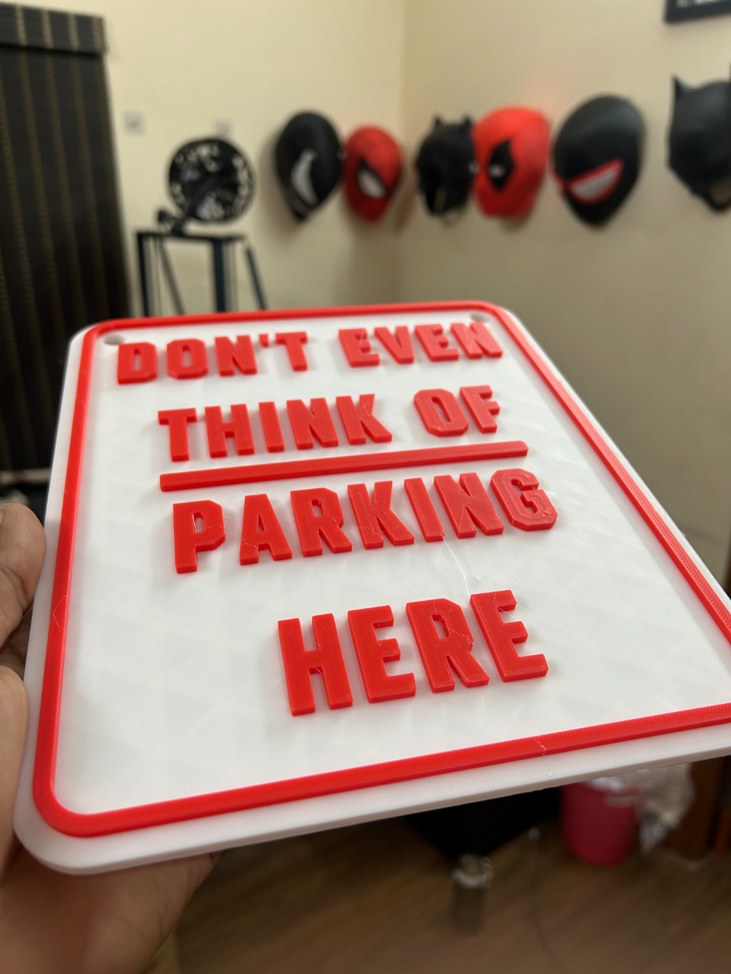 No Parking Sign - Don't even think of parking here