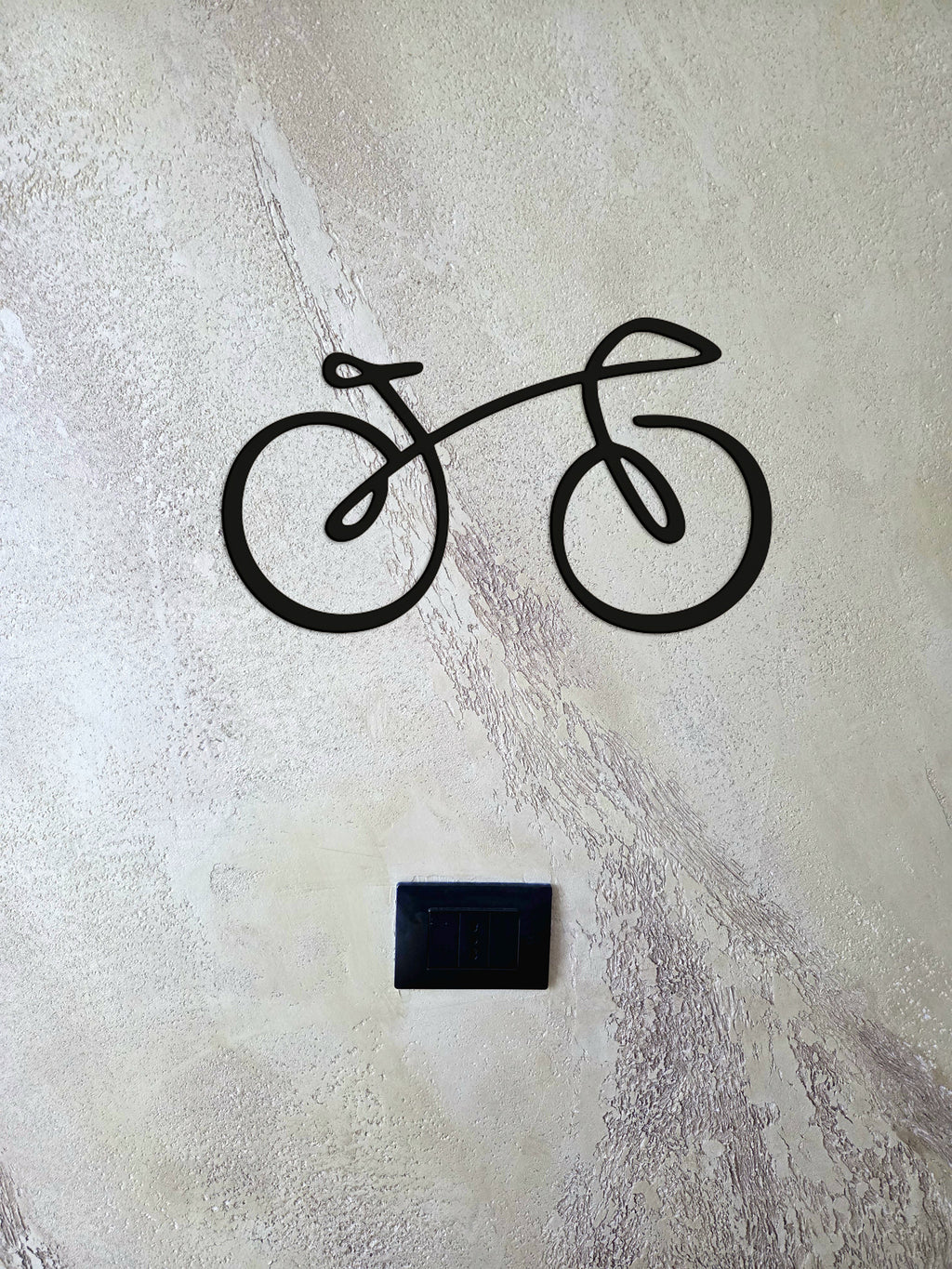 Decorazione da parete raffigurante una bicicletta