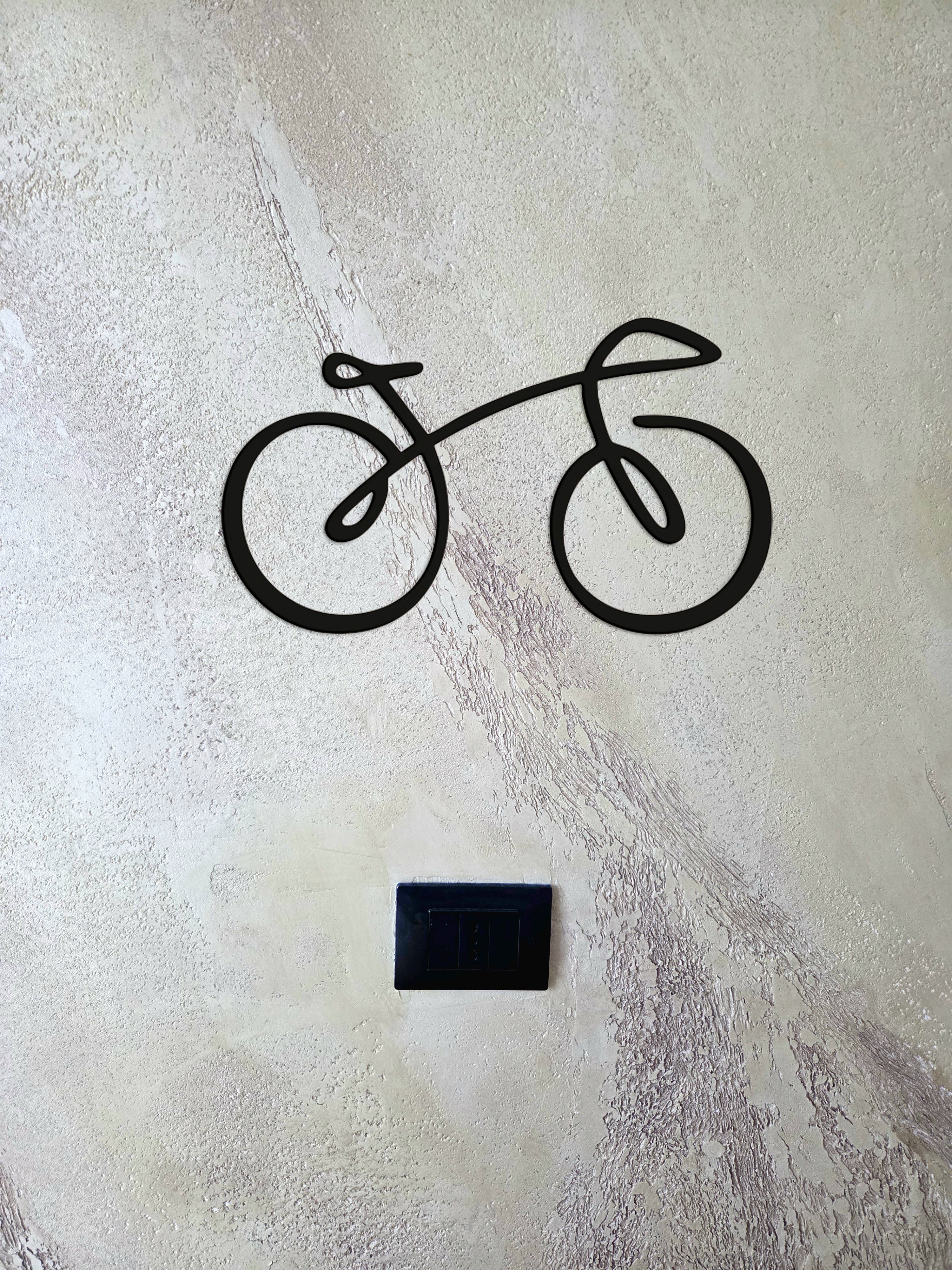 Decorazione da parete raffigurante una bicicletta