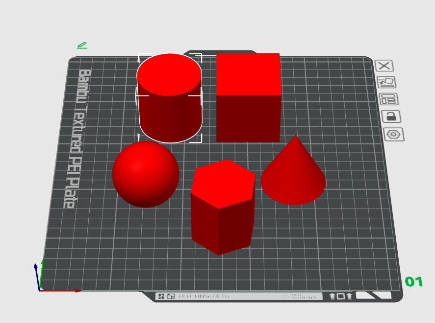 Geometric Shapes - Ball/cube/cylinder/cone/prism
