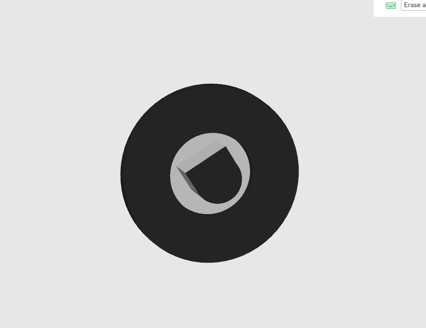 simple replacement knob - rotation, half round