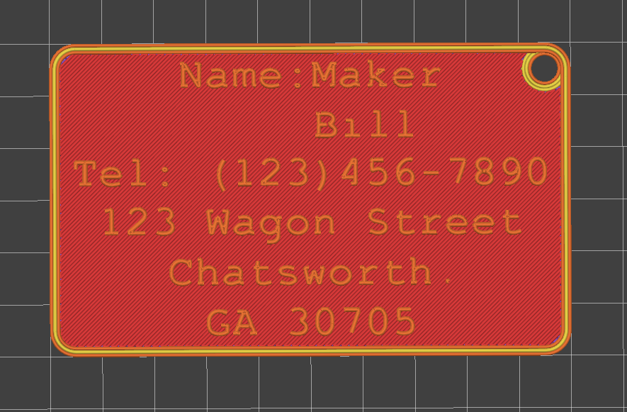 Name tag customizable
