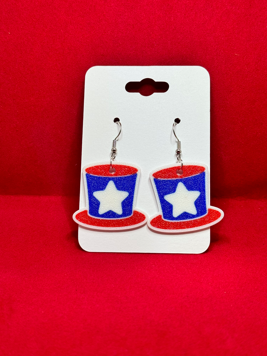 July 4th Hat Ear-Rings