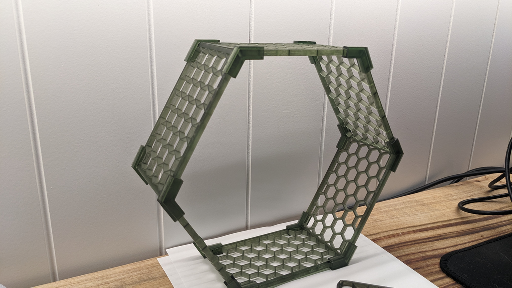 Infinity hexagon wall storage