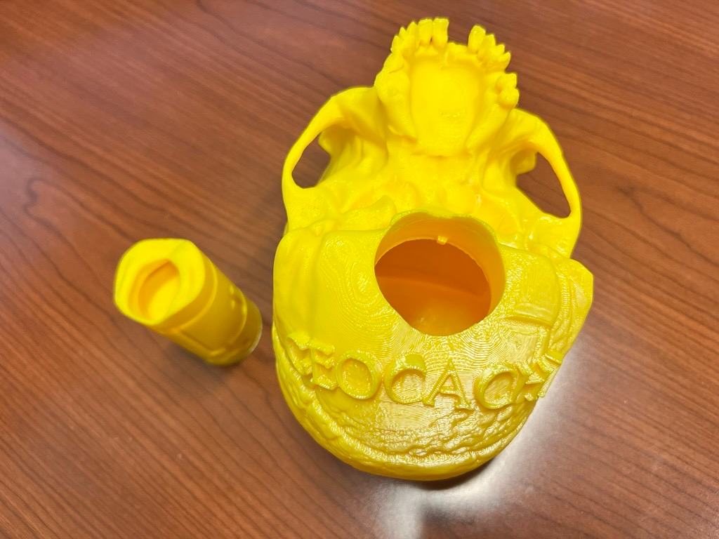 Geocache Fantasy Skull Puzzle Container