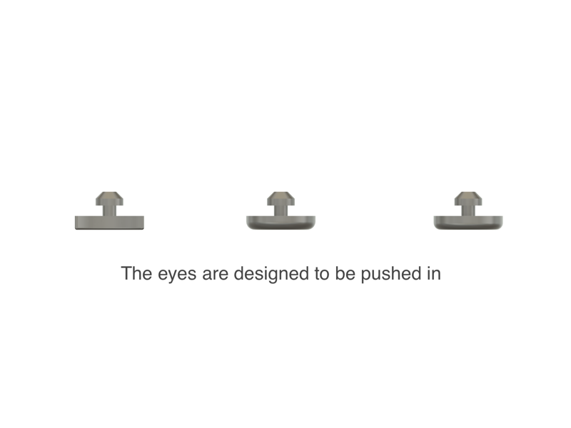 Eyes for crocheting characters