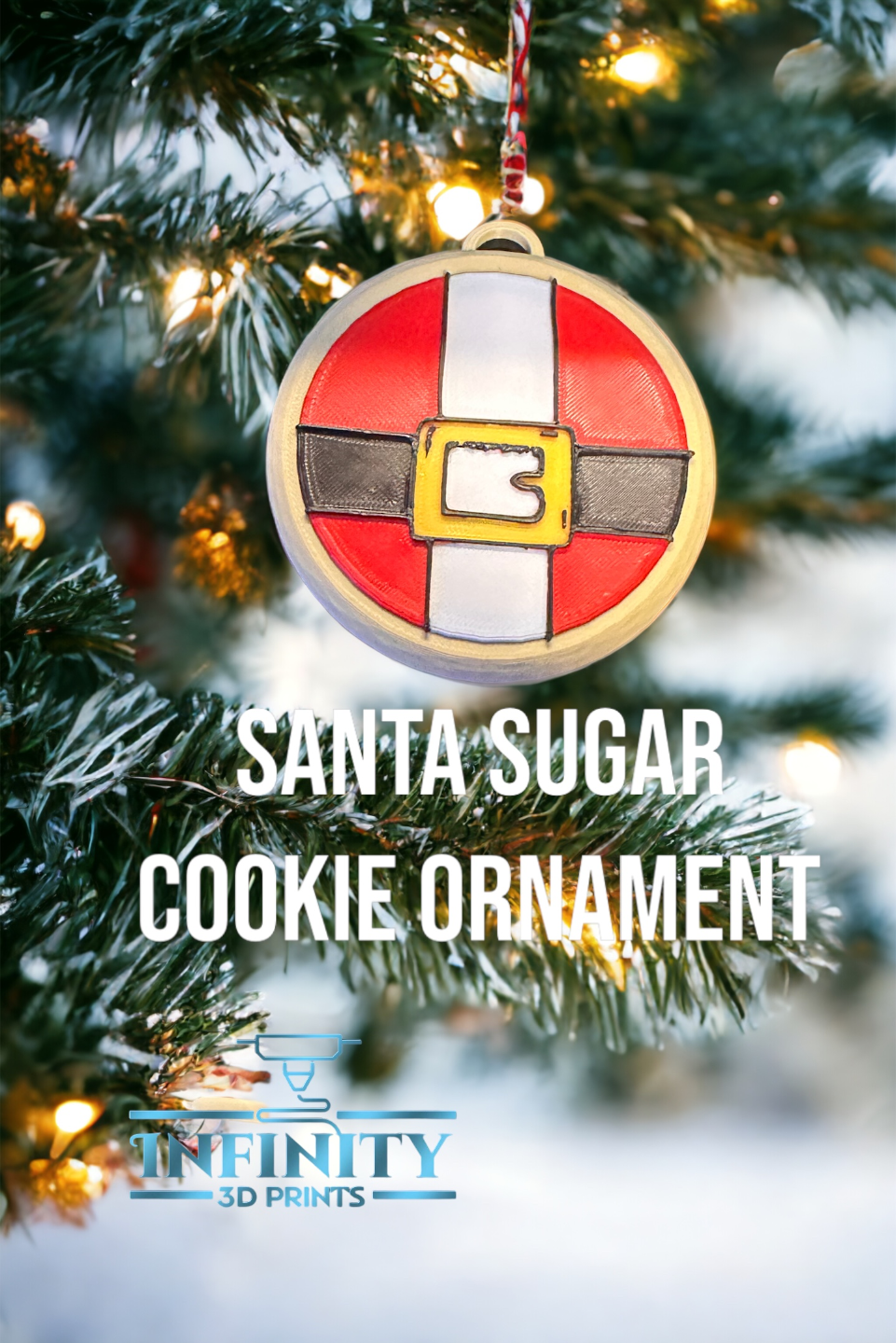 SNOWMAN & SANTA SUGAR COOKIE ORNAMENT