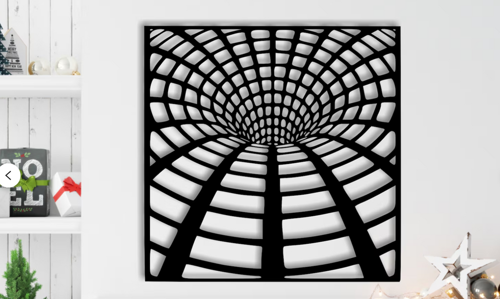 Optical Illusion Wall Art Infinite Wormhole Vortex