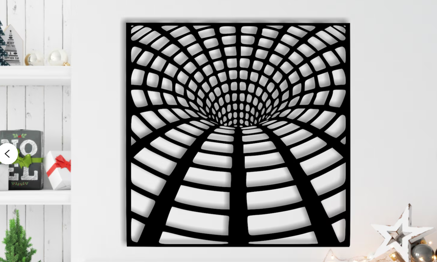 Optical Illusion Wall Art Infinite Wormhole Vortex