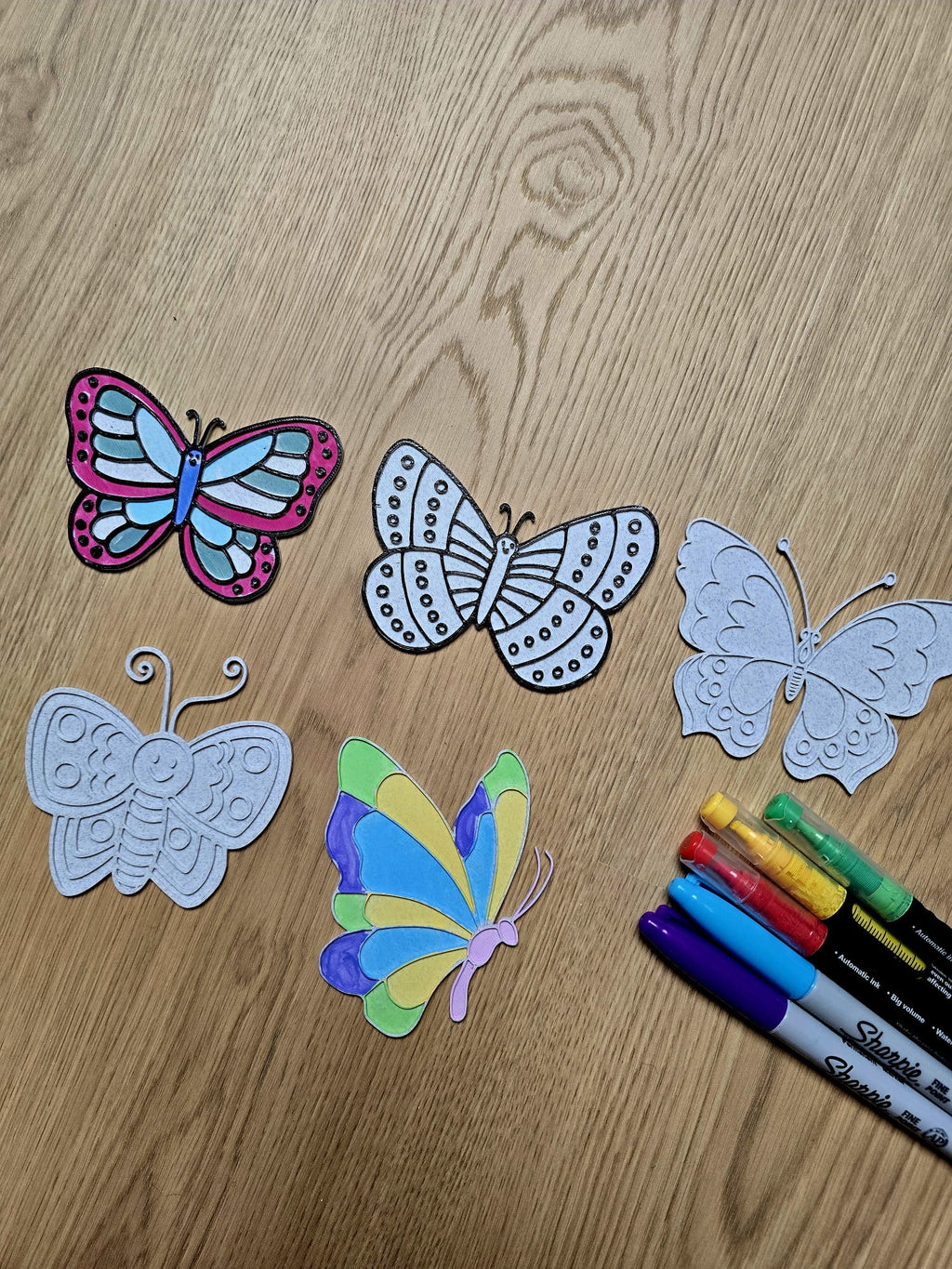 Cute Butterfly Pack 2 DIY Coloring Insect Bugs Fun