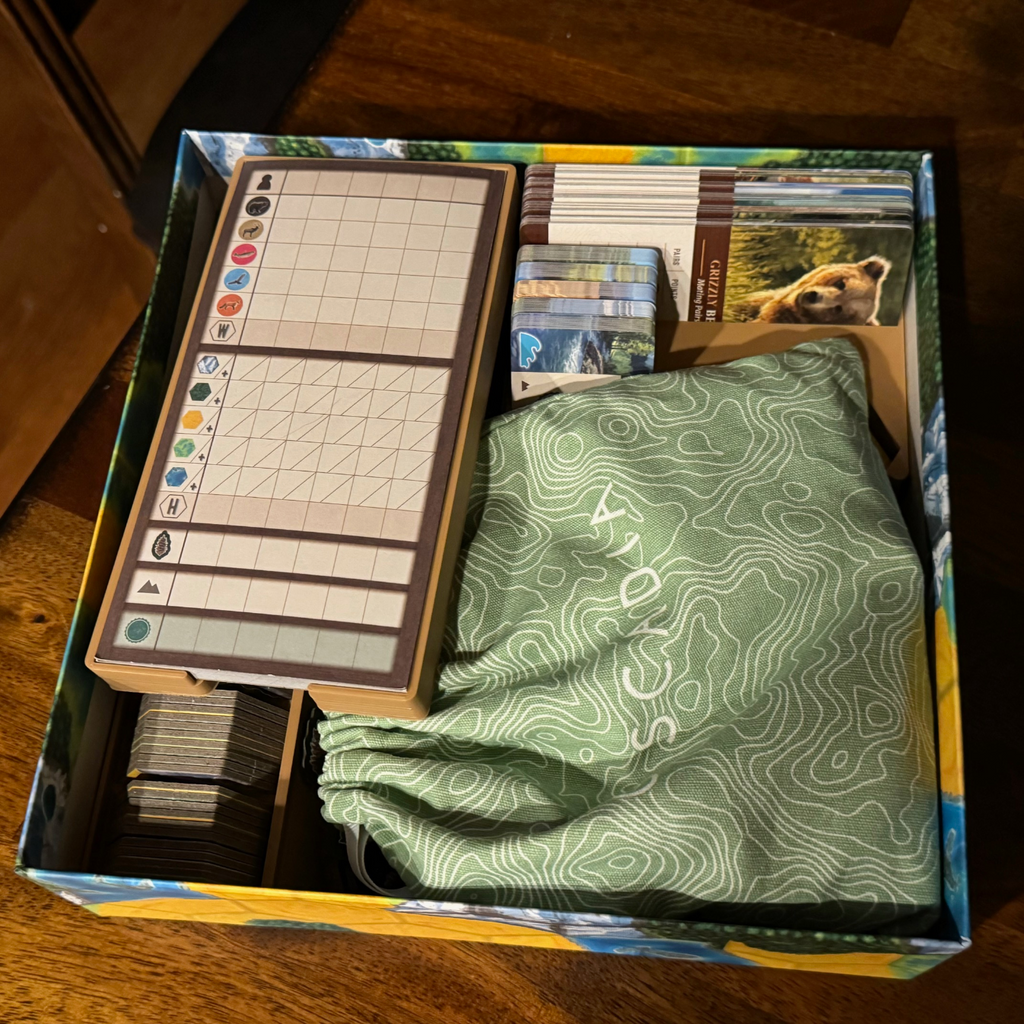 Cascadia Board Game Organizer (with Landmarks)