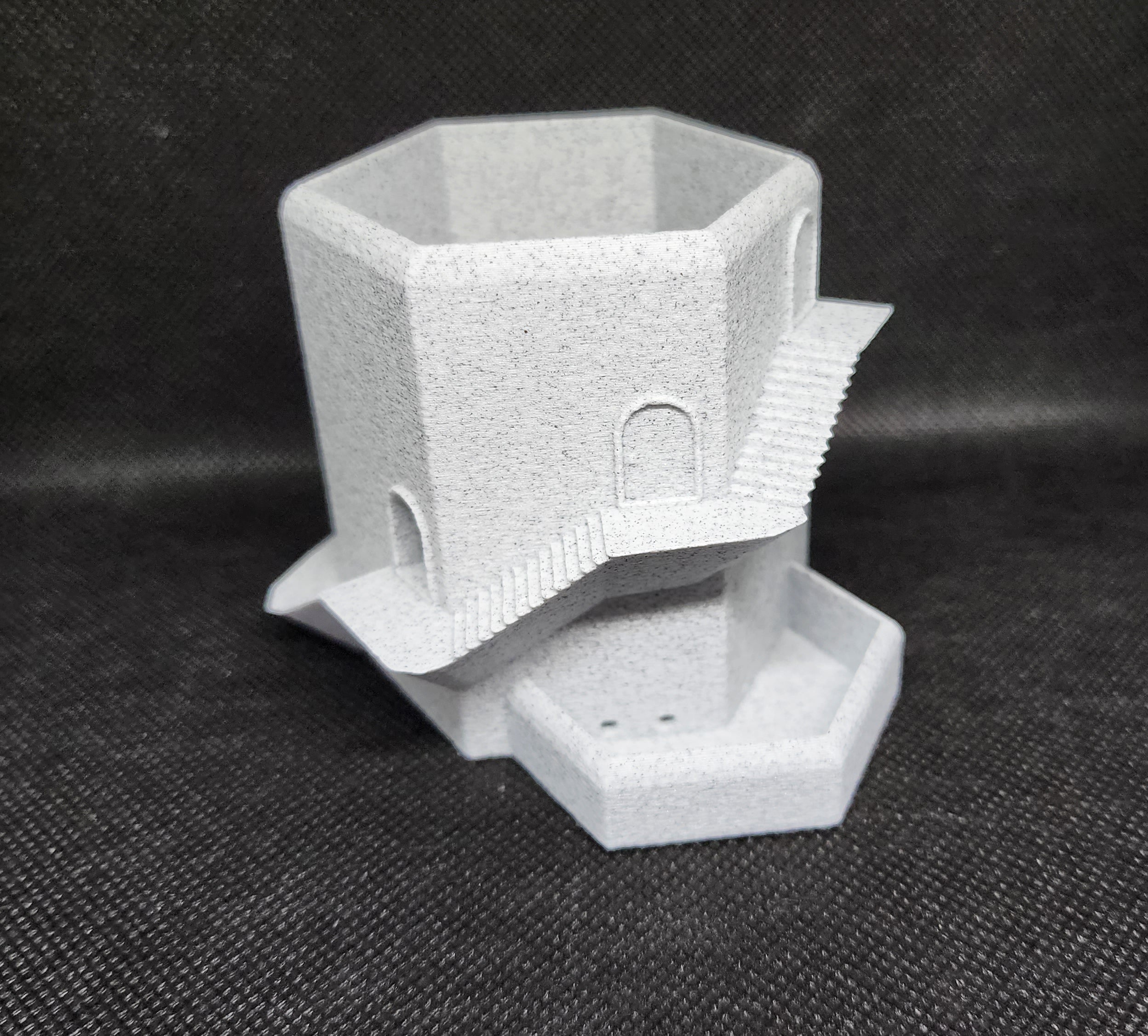 Hex Castle Planter w/ drainage 🜲
