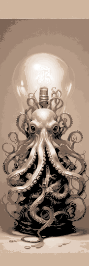 Unusual Mix - What if it took an Octopus to run a lightbulb?? - Set of 3 Bookmarks