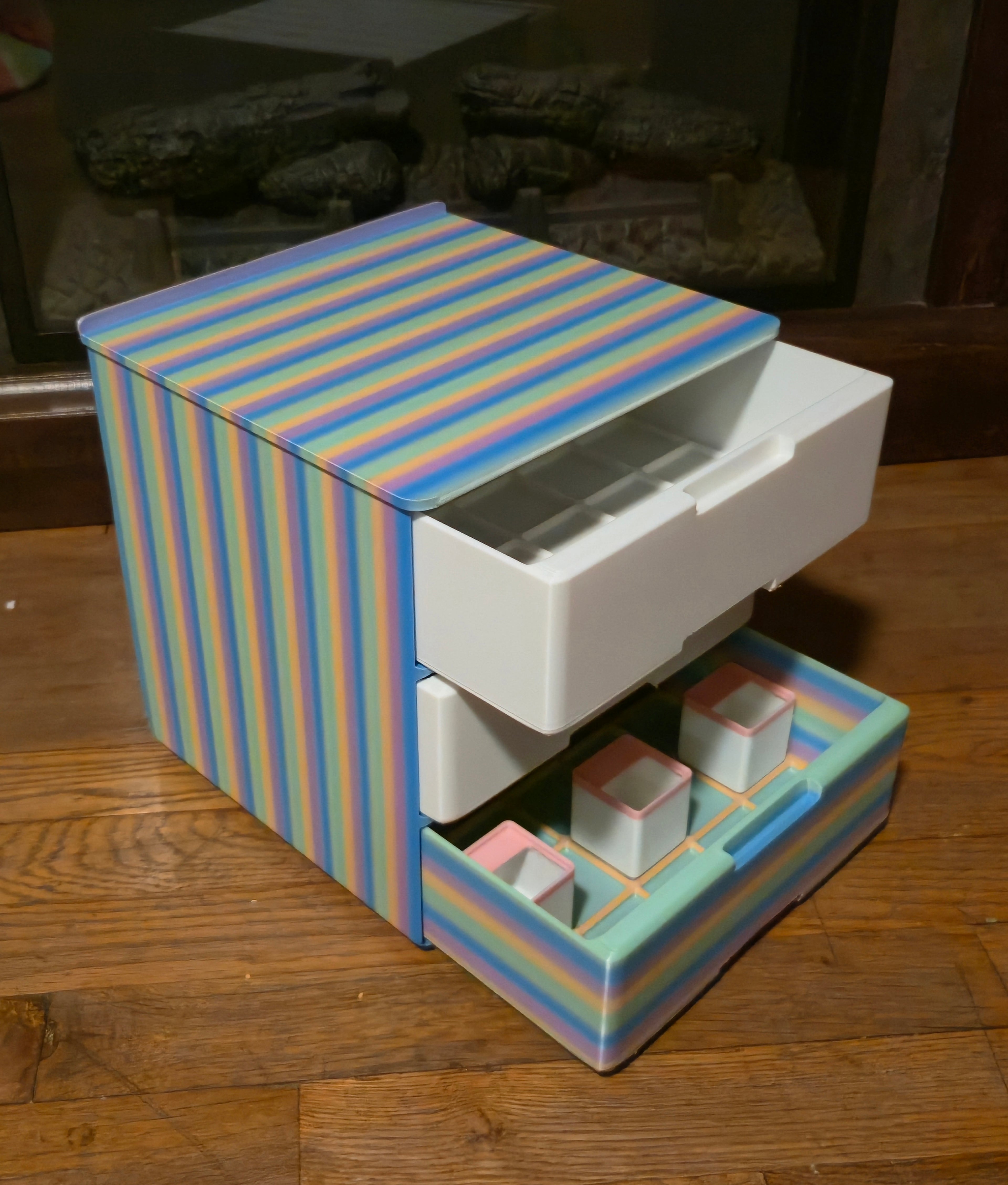 XL Stackable Drawer System with 5x5 Gridfinity