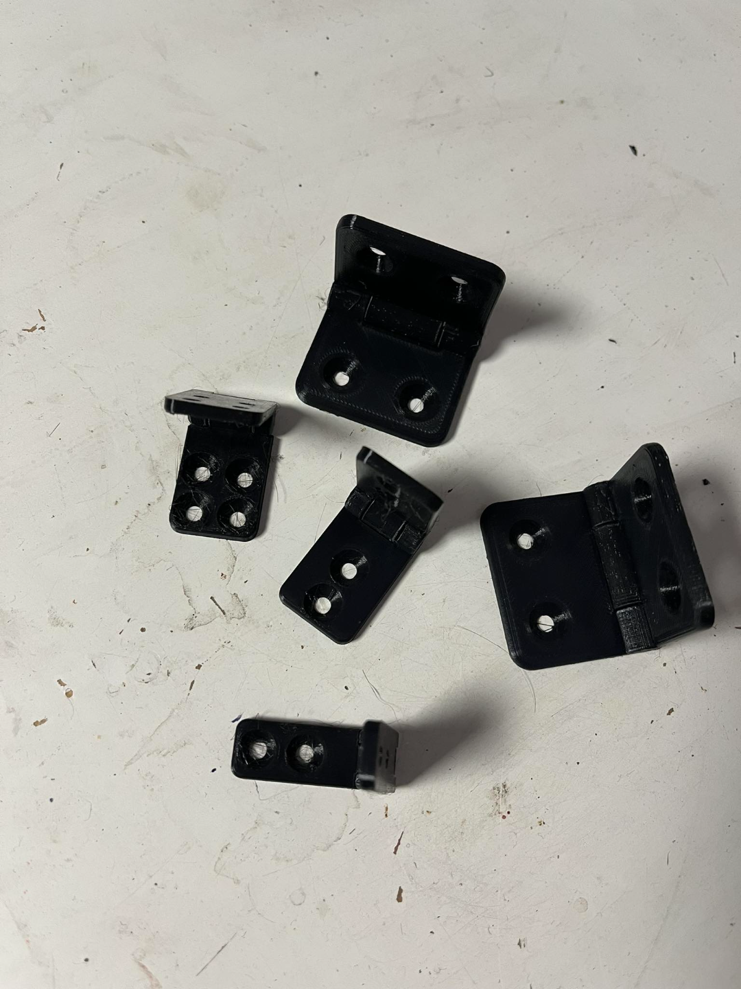 Hinges for furniture, more variants