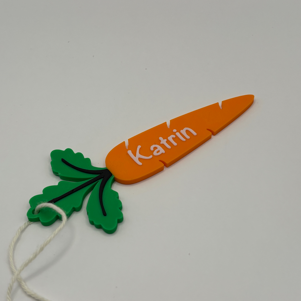 Karottenanhänger zu Ostern