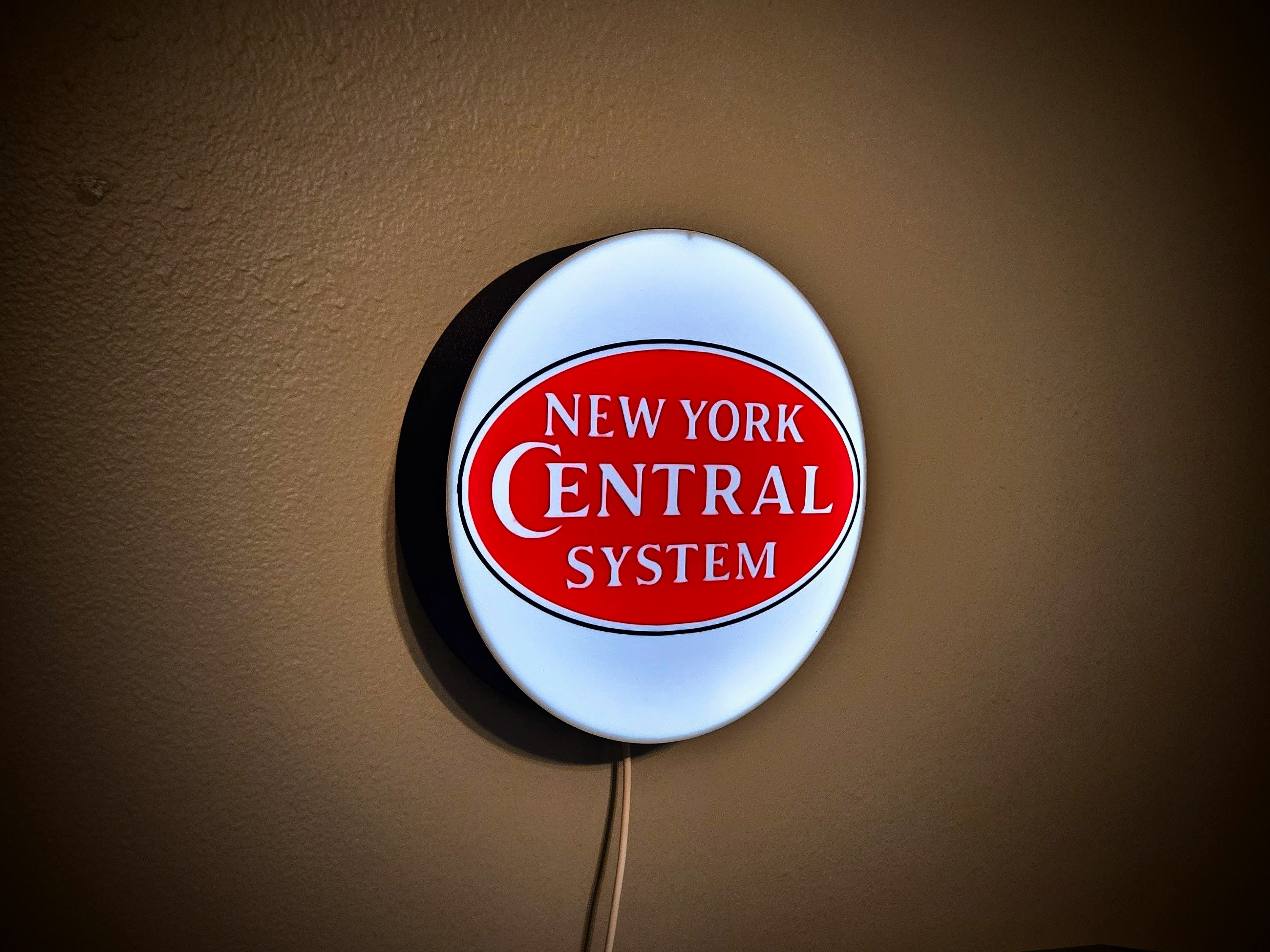 Wall Mount Box for Round Lightbox (Lens Ready)