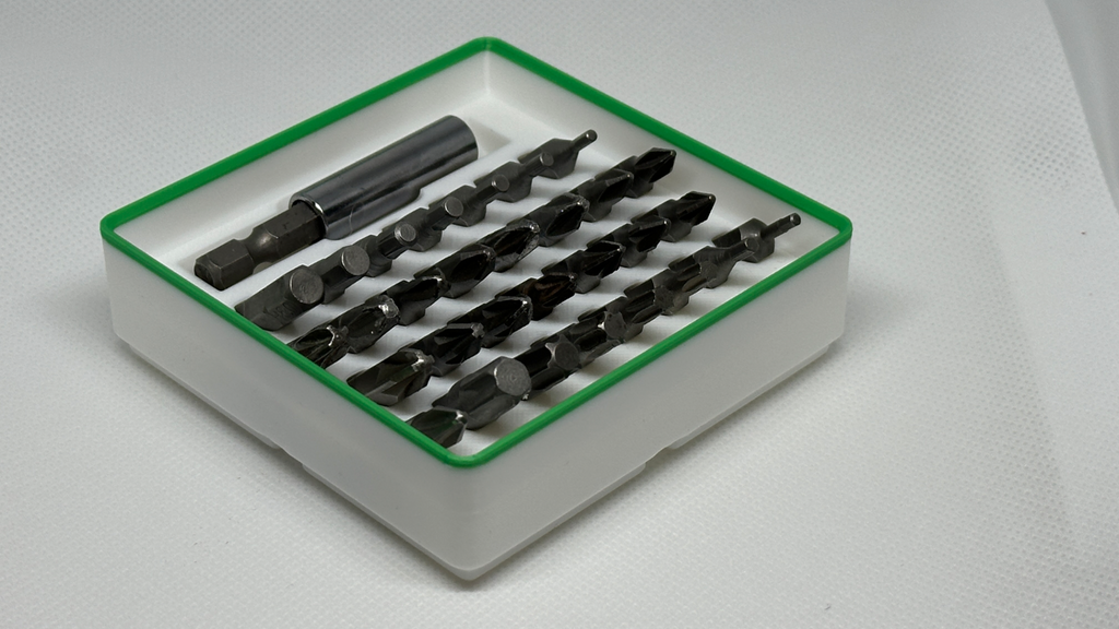 Gridfinity 2x2x3 Hex Bit holder