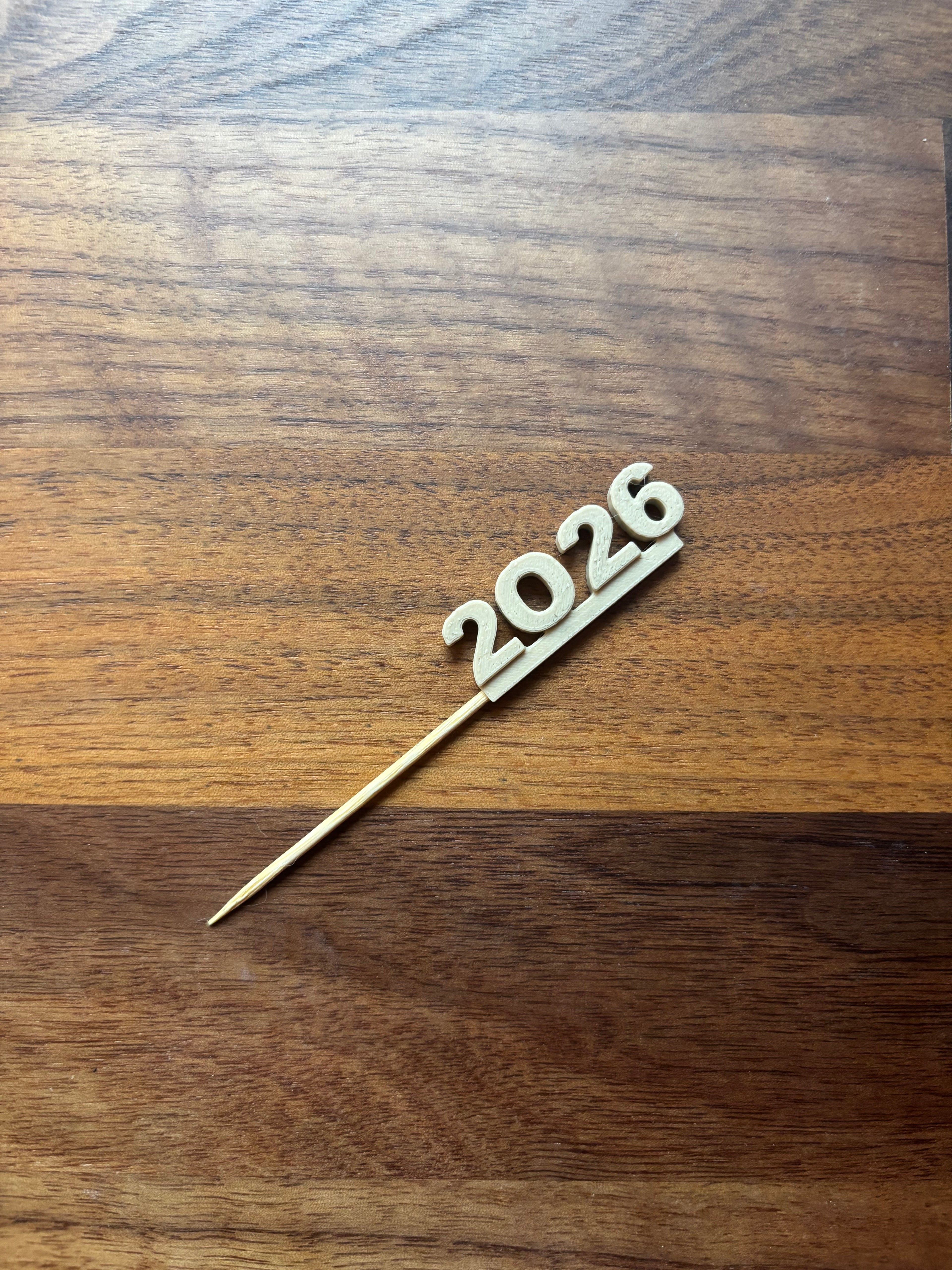 Food safe -2026 New Year Pick Skewer Topper Set