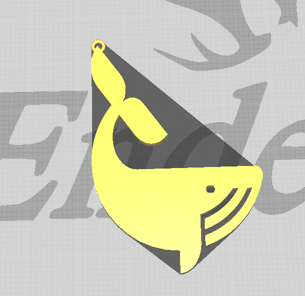 EARRING PENDANT WHALE BALLENA