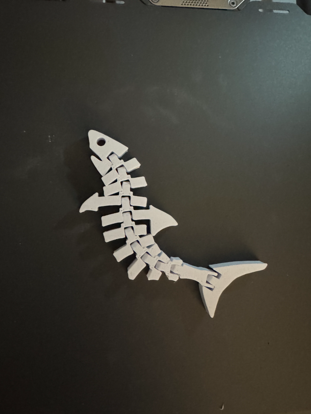 Articulating shark keychain (Quick print)