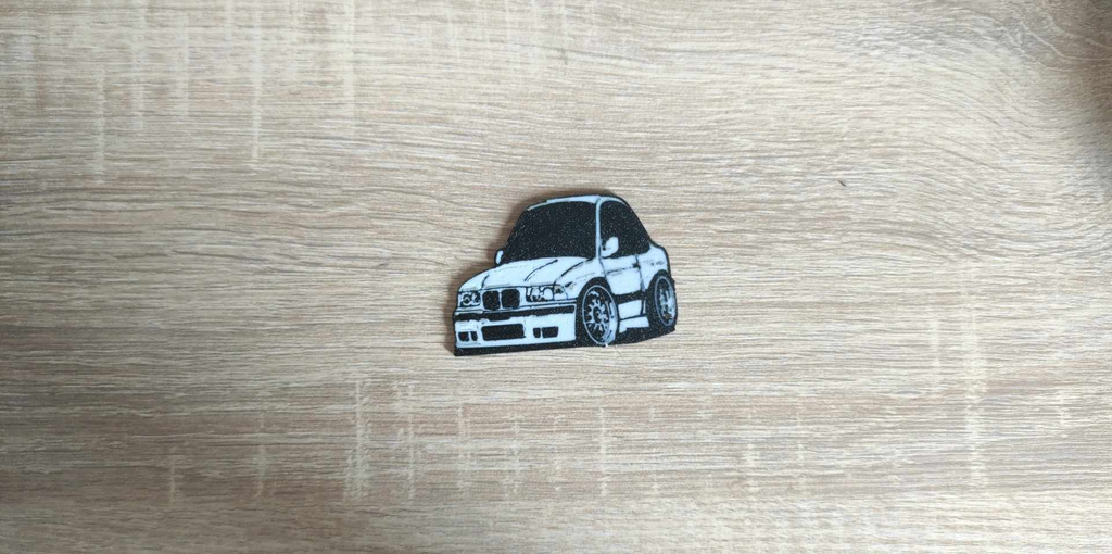 Tooned BMW E36 keychain