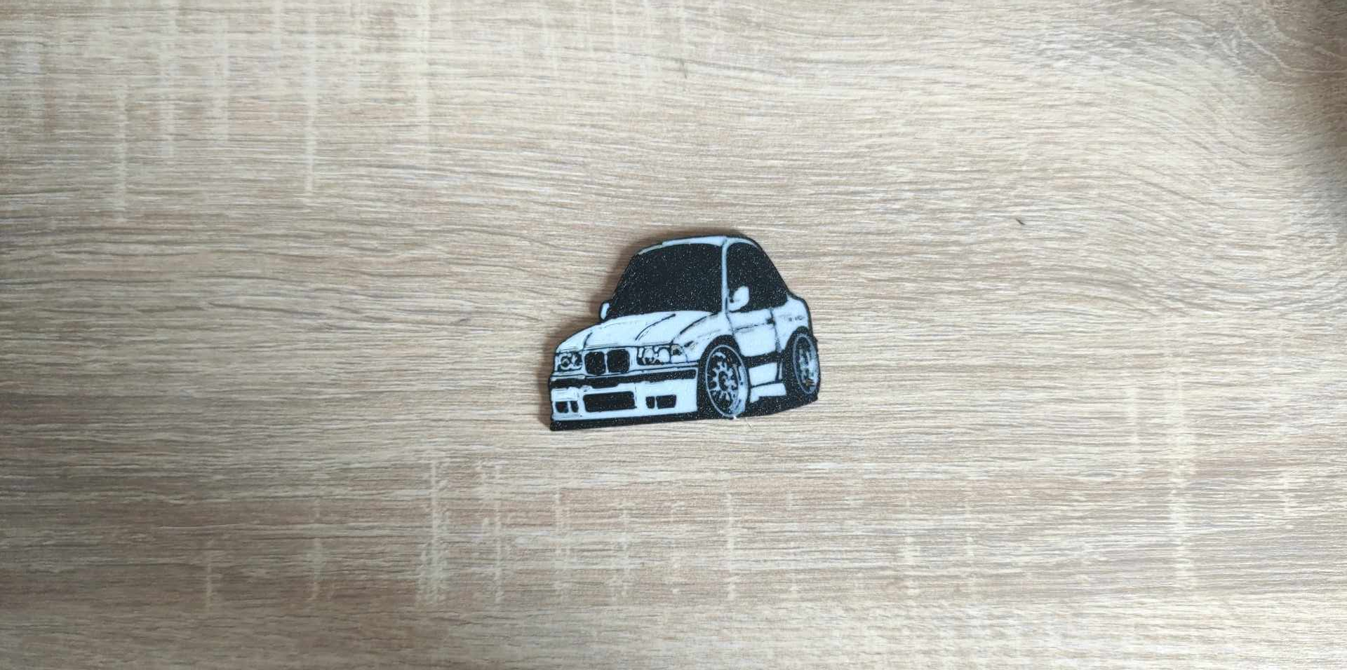 Tooned BMW E36 keychain