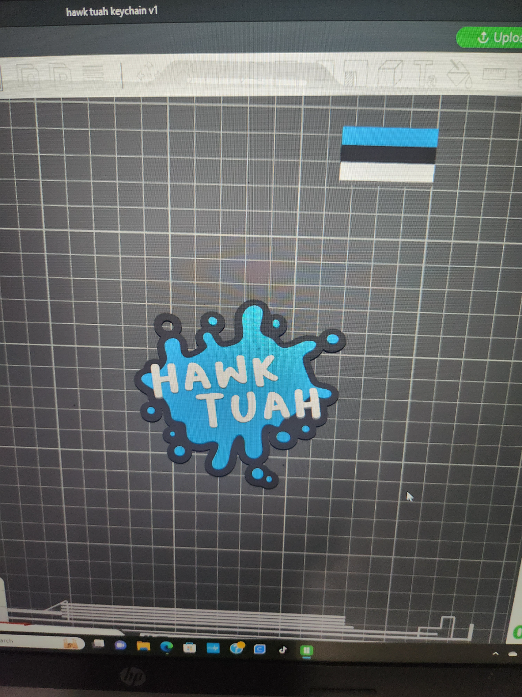Hawk Tuah keychain