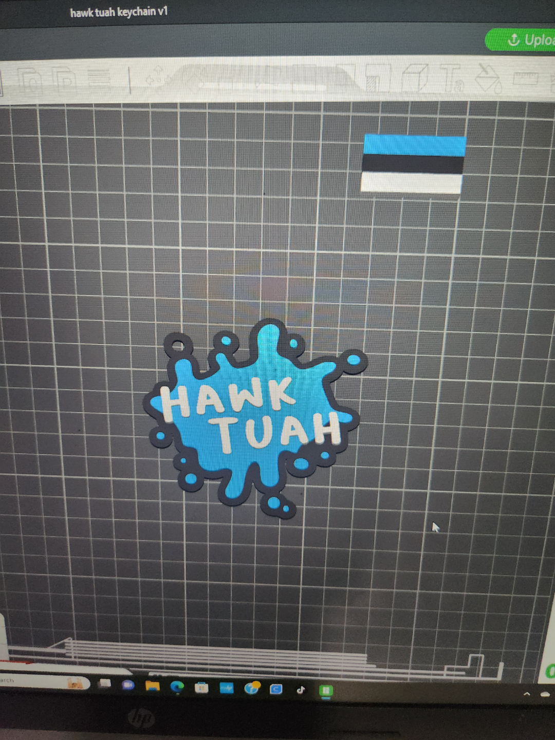 Hawk Tuah keychain